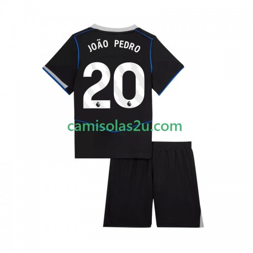Camisolas de futebol Chelsea Joao Pedro 20 Criança Equipamento 3ª 2025/26 Manga Curta Camisolas de futebol Chelsea Joao Pedro 20 Criança Equipamento 3ª 2025/26 Manga Curta